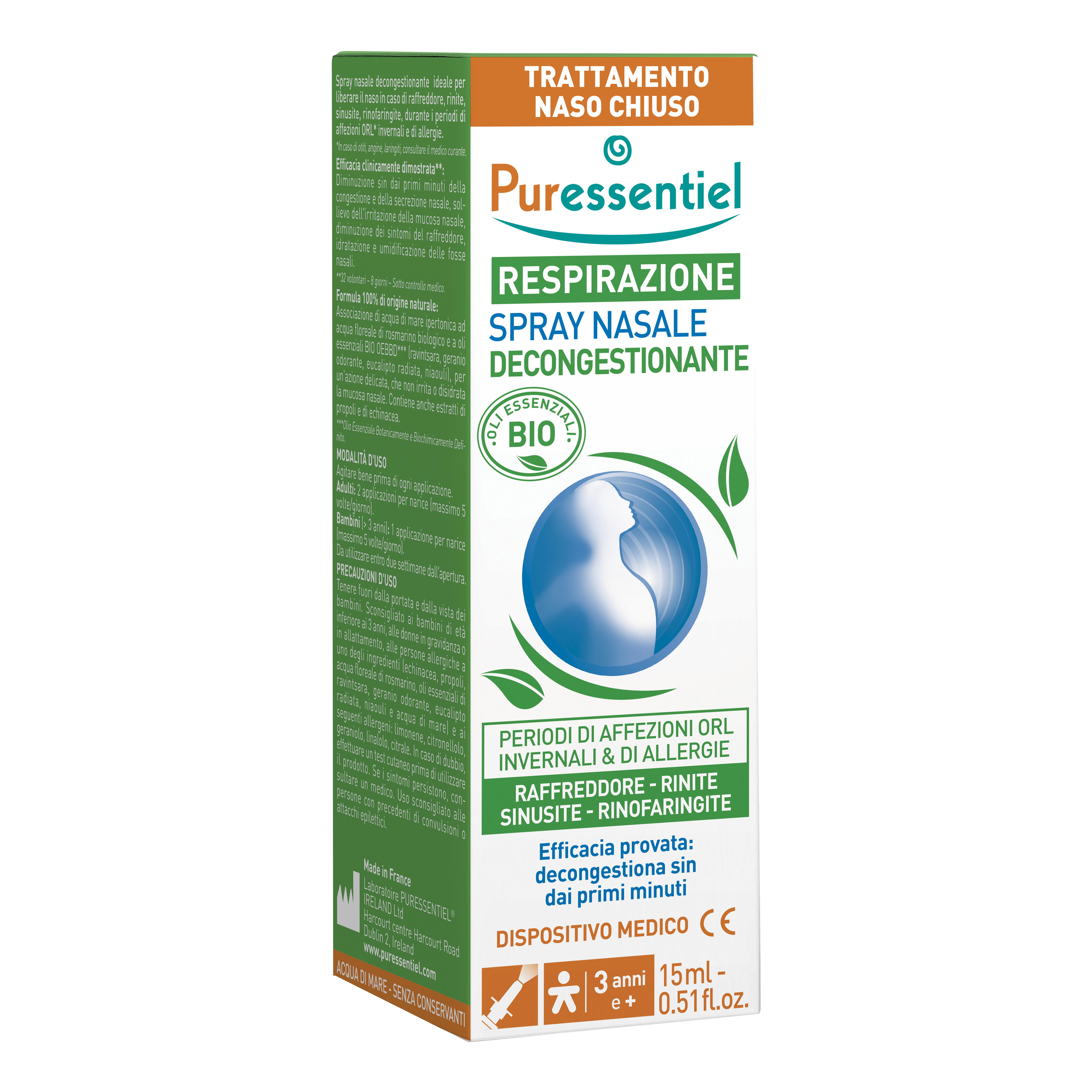 Puressentiel spray nasale decongestionante 15 ml