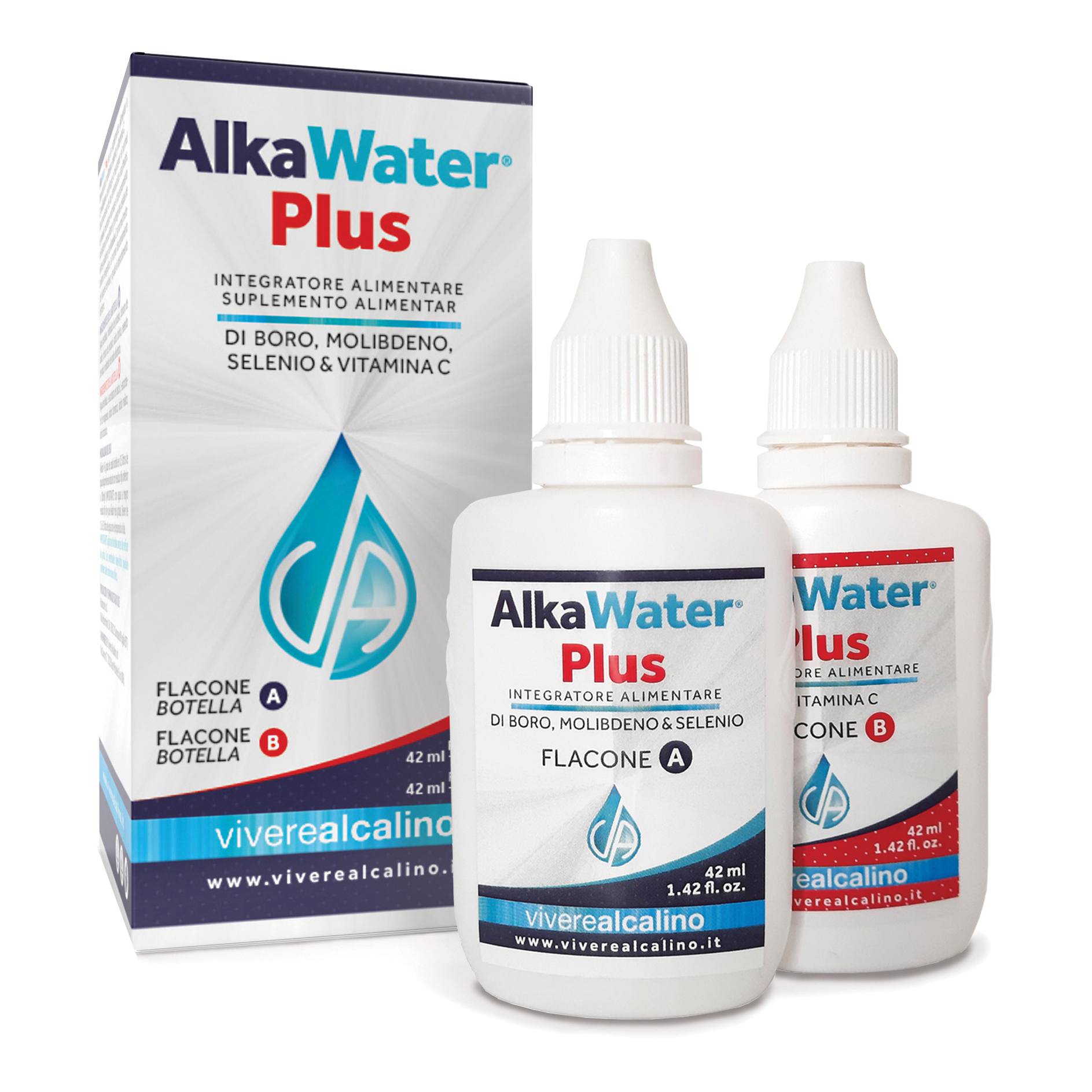 Alkawater plus 2 flaconi 42 ml