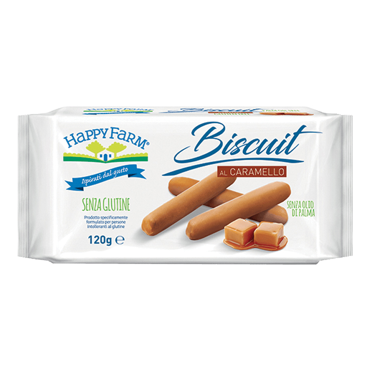 Happy Farm Biscotti Caramello 120g