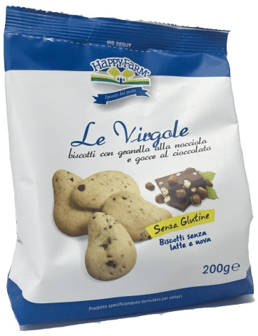 Happy Farm Biscotti Virgole Granella Cioccolato