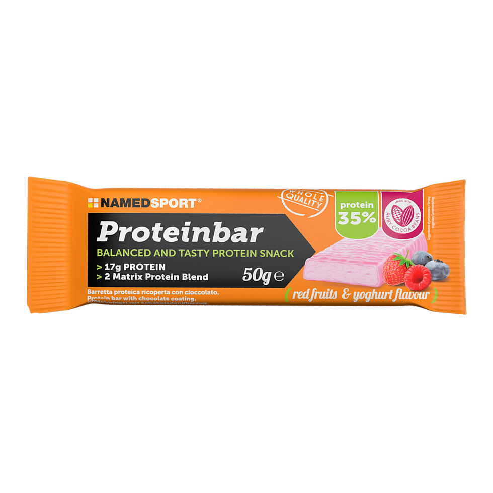 Proteinbar red fruits &amp; yoghurt barretta 50 g