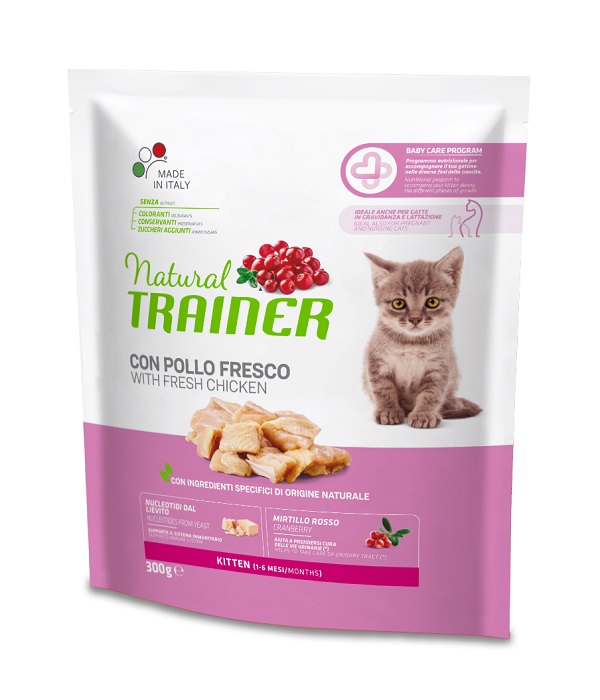 Trainer Gatto Natural Kitten Pollo 300 Gr