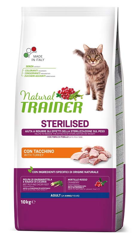 Trainer Gatto Natural Adulto Sterilizzato Tacchino 10 Kg