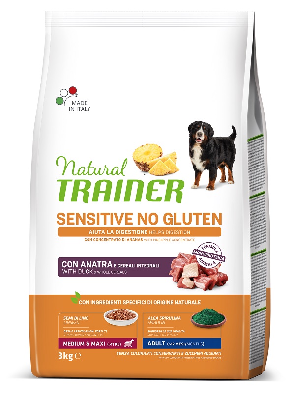 Trainer Cane Natural Sensitive Adulto Medium&amp;Maxi Anatra 3 Kg