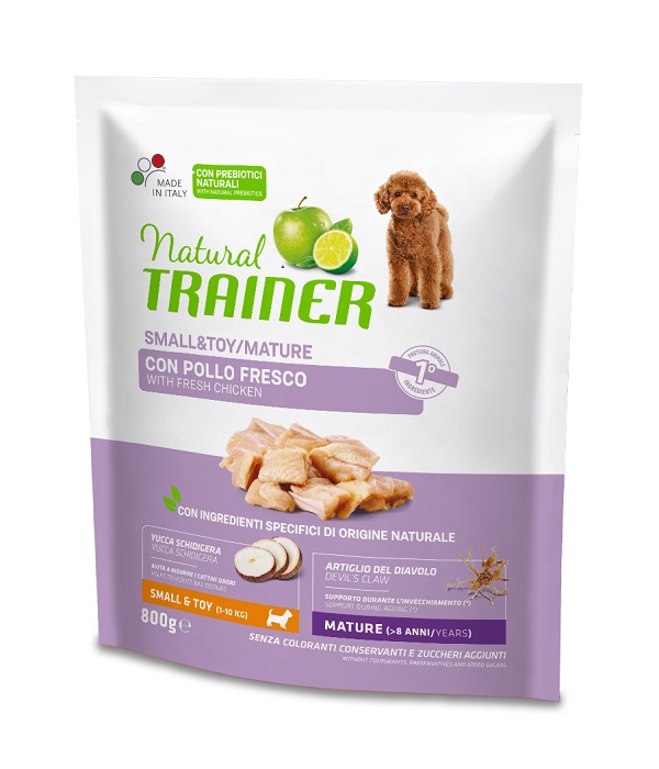 Trainer Cane Natural Mature Small&Toy Pollo & Riso 800 Gr