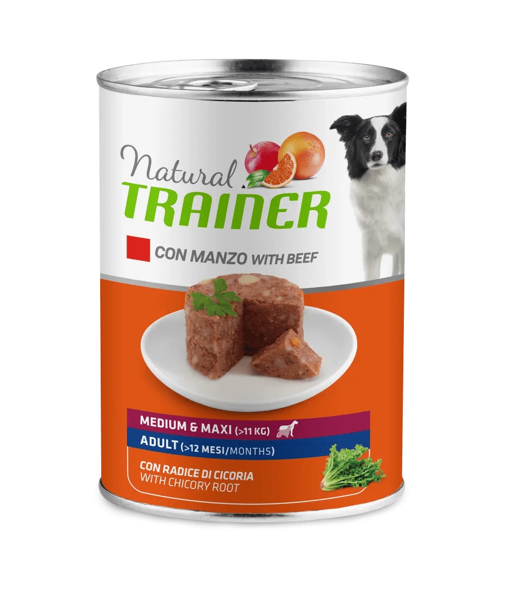 Trainer Cane Natural Adulto Medium&Maxi Manzo 400 Gr