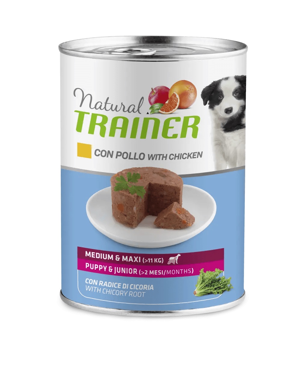Trainer Cane Natural Puppy&amp;Junior Medium&amp;Maxi Pollo 400 Gr