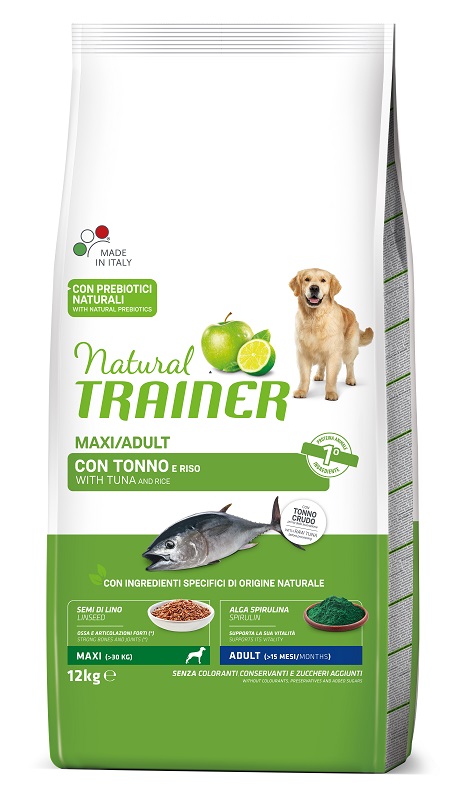 Trainer Cane Natural Adulto Maxi Tonno amp Riso 12 Kg