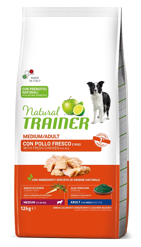Trainer Cane Natural Adulto Medium Pollo amp Riso 12 Kg
