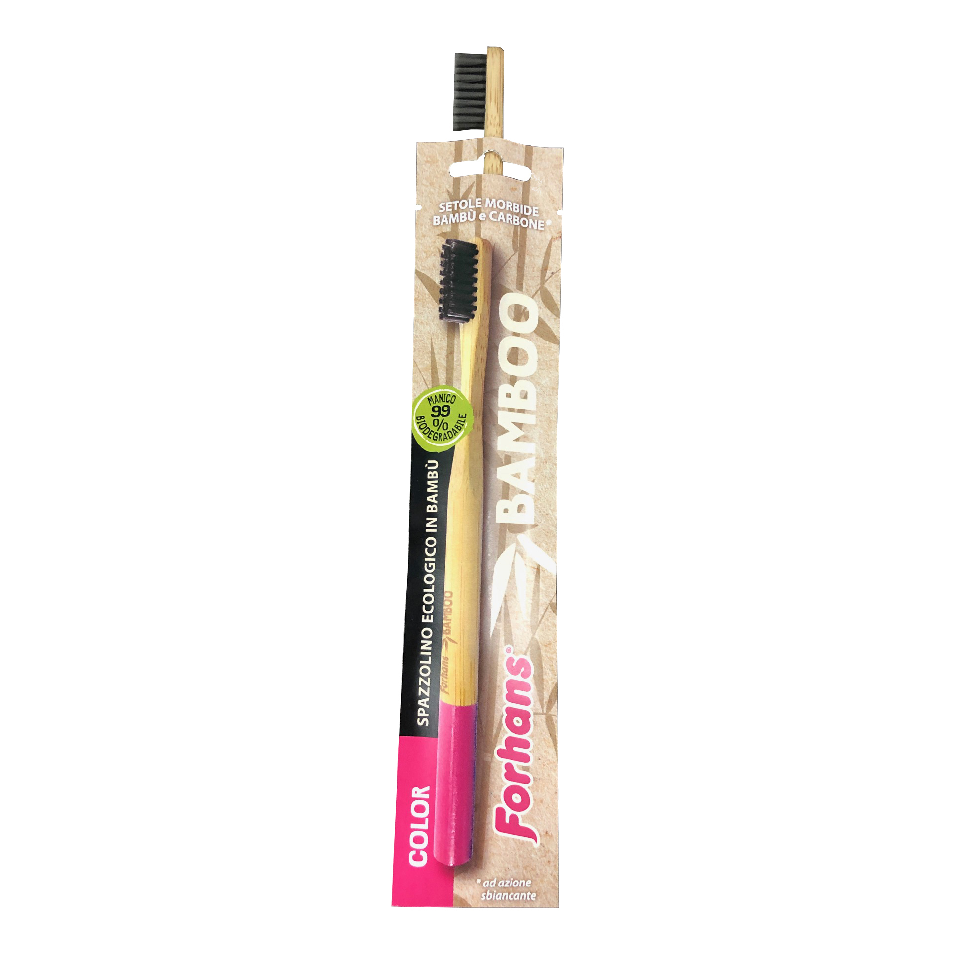Spazzolino ecologico forhans bamboo color