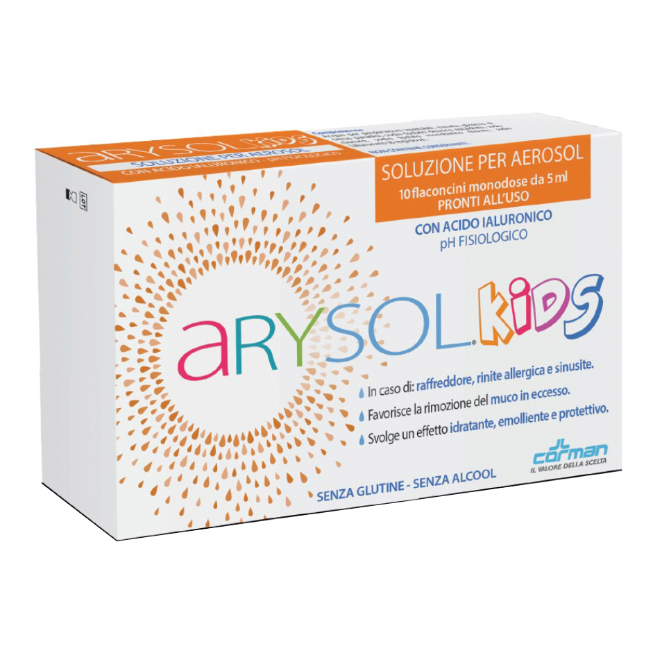 ARYSOL Kids Soluzione Bambini Per Aerosol 10 Flaconcini 5 ml