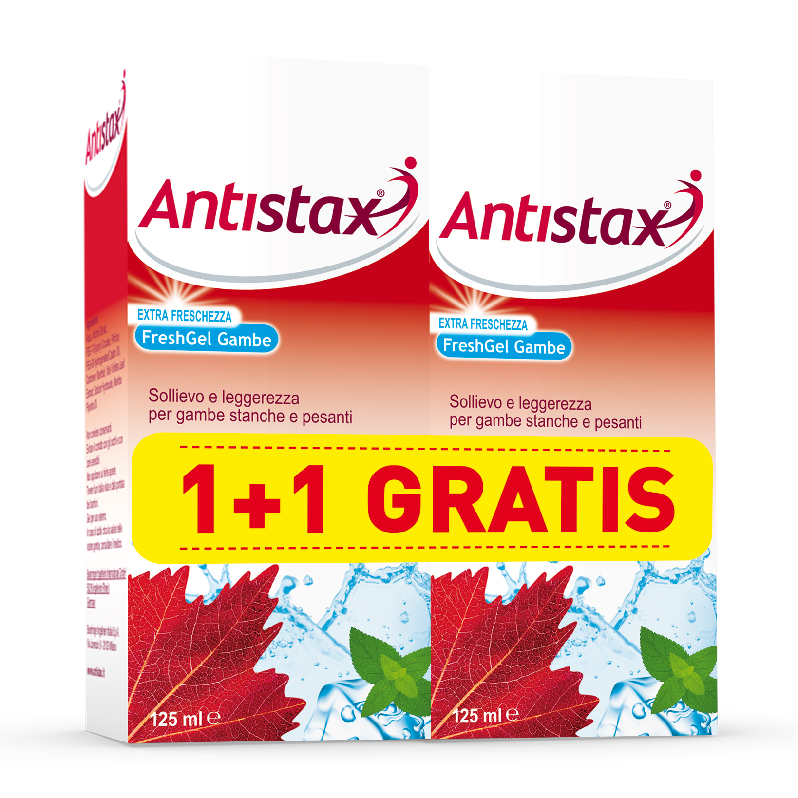 Antistax fresh gel 125 ml 1+1 promo