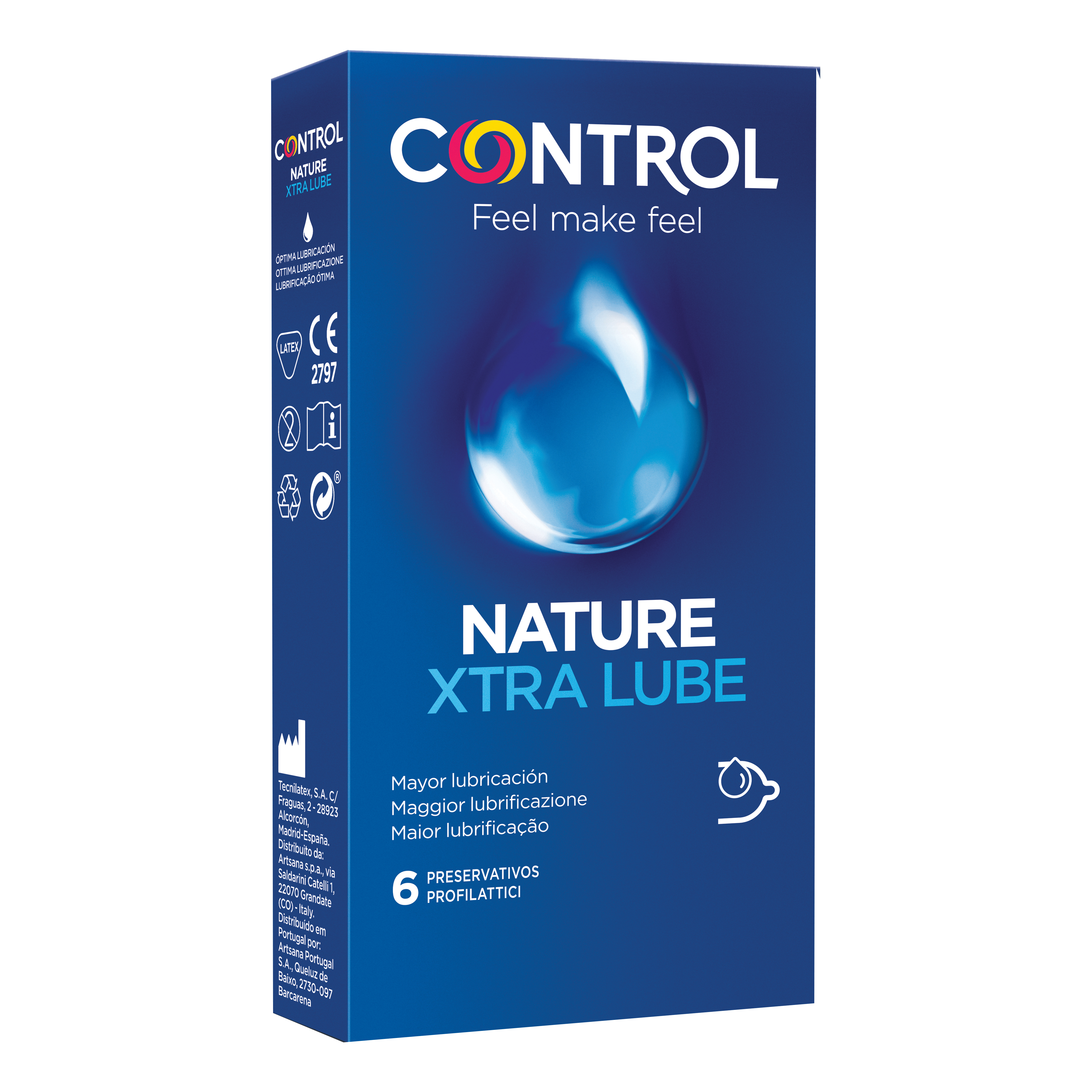 Control Xtra Lube Profilattici 6 Pezzi