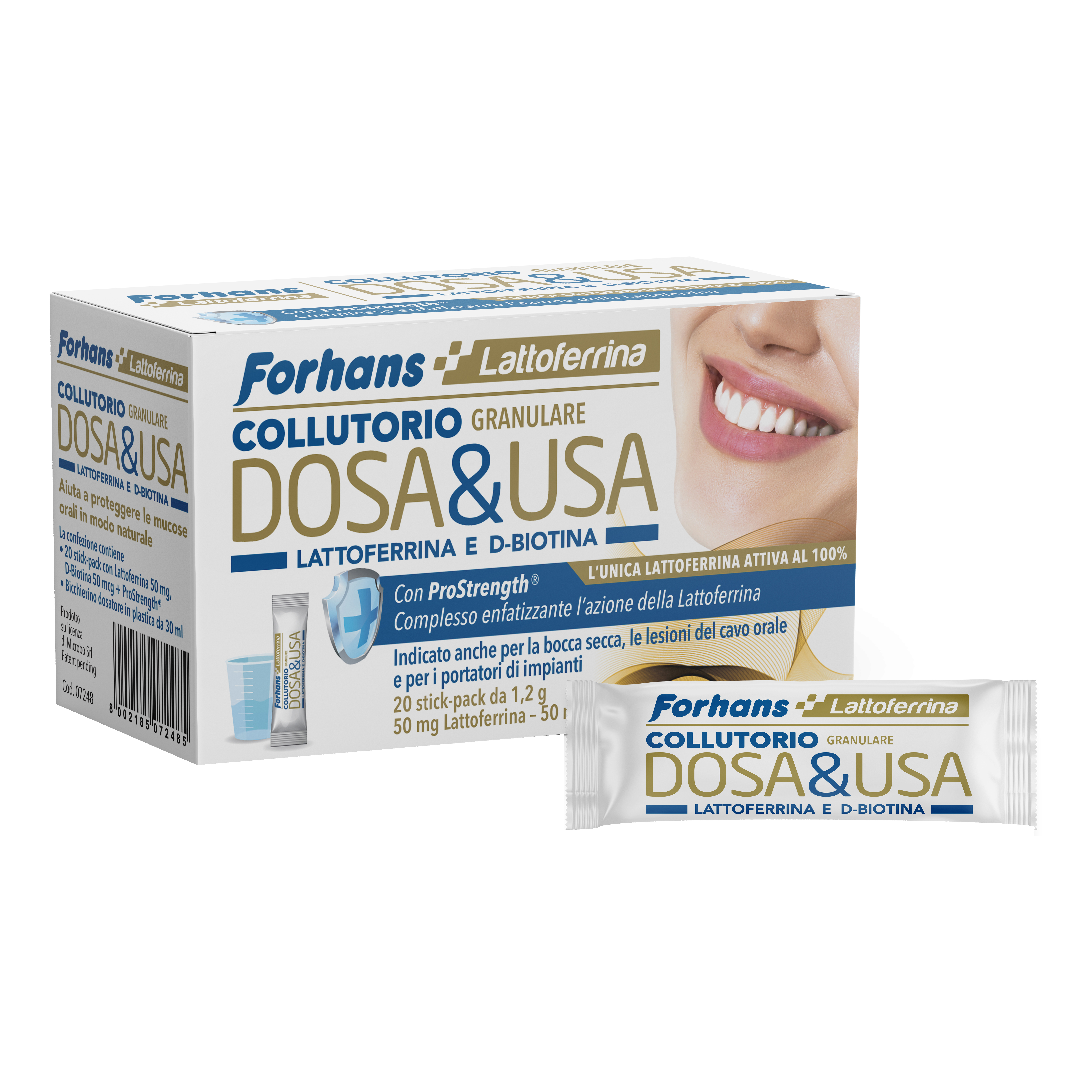 Forhans dosa &amp; usa collutorio granulare 20 stick pack