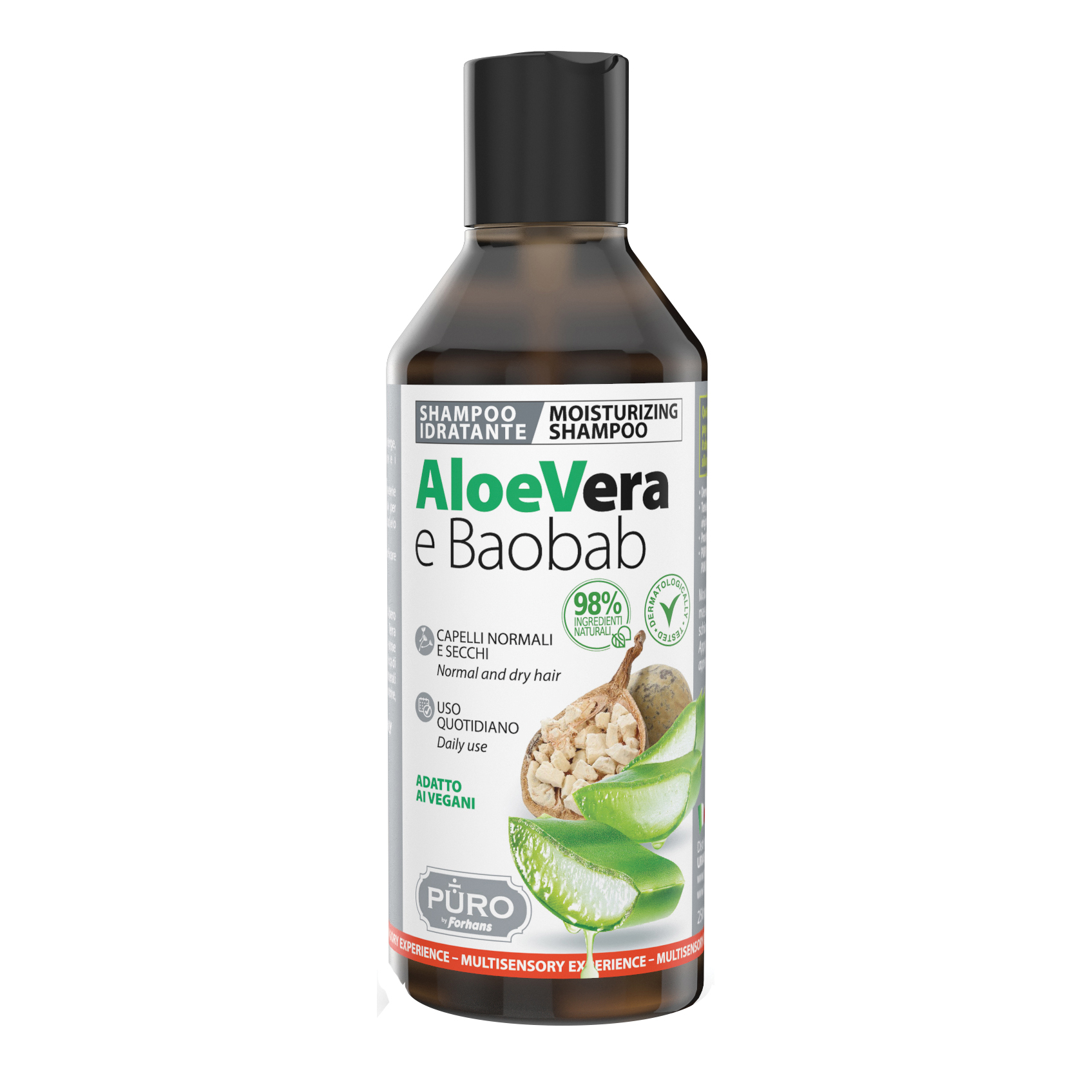 Puro shampoo aloe e baobab 250 ml
