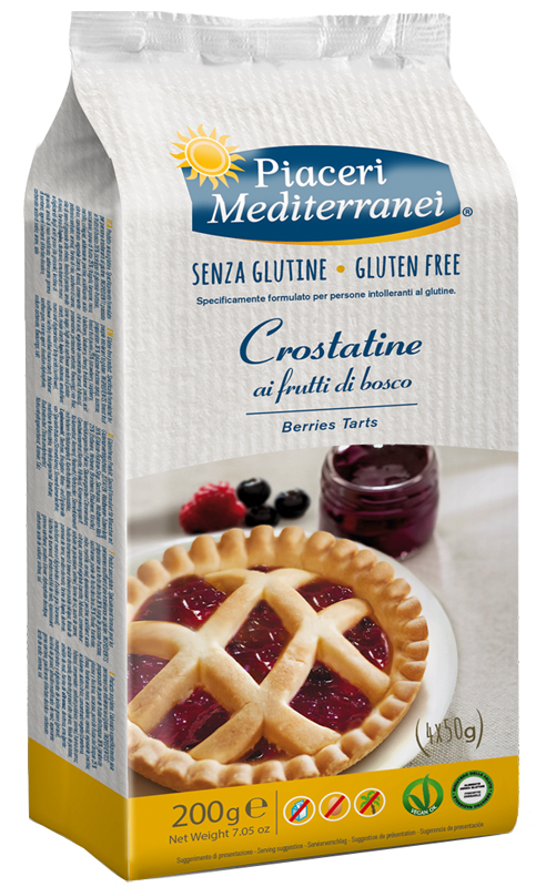 Piaceri medit crostatina frutti di bosco 4 pezzi 50 g