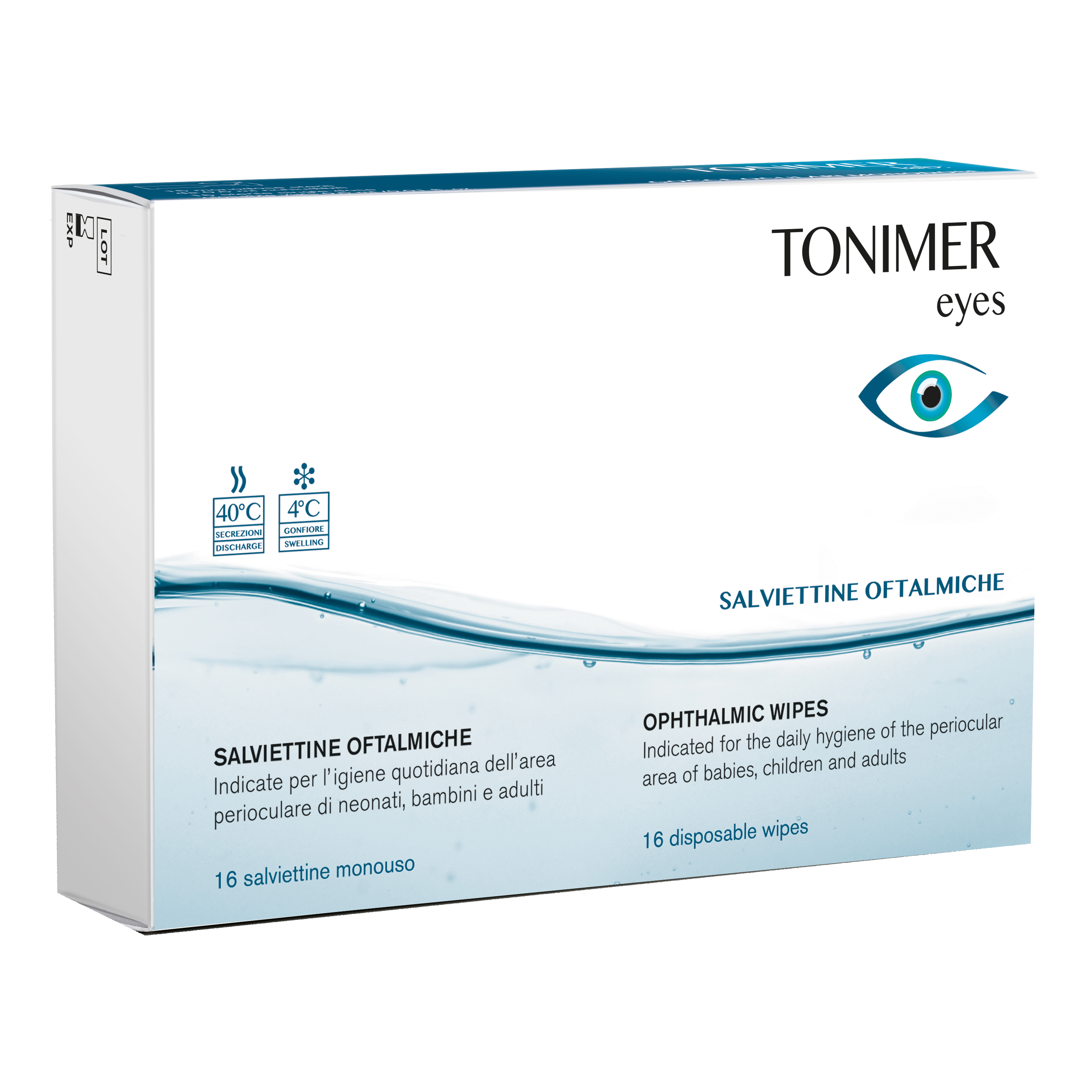 Tonimer Eyes Salviette Oftalmiche 16 Pezzi