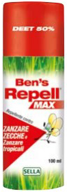 Bens' Repell Ben's Repellente Biocida 50% 100 Ml