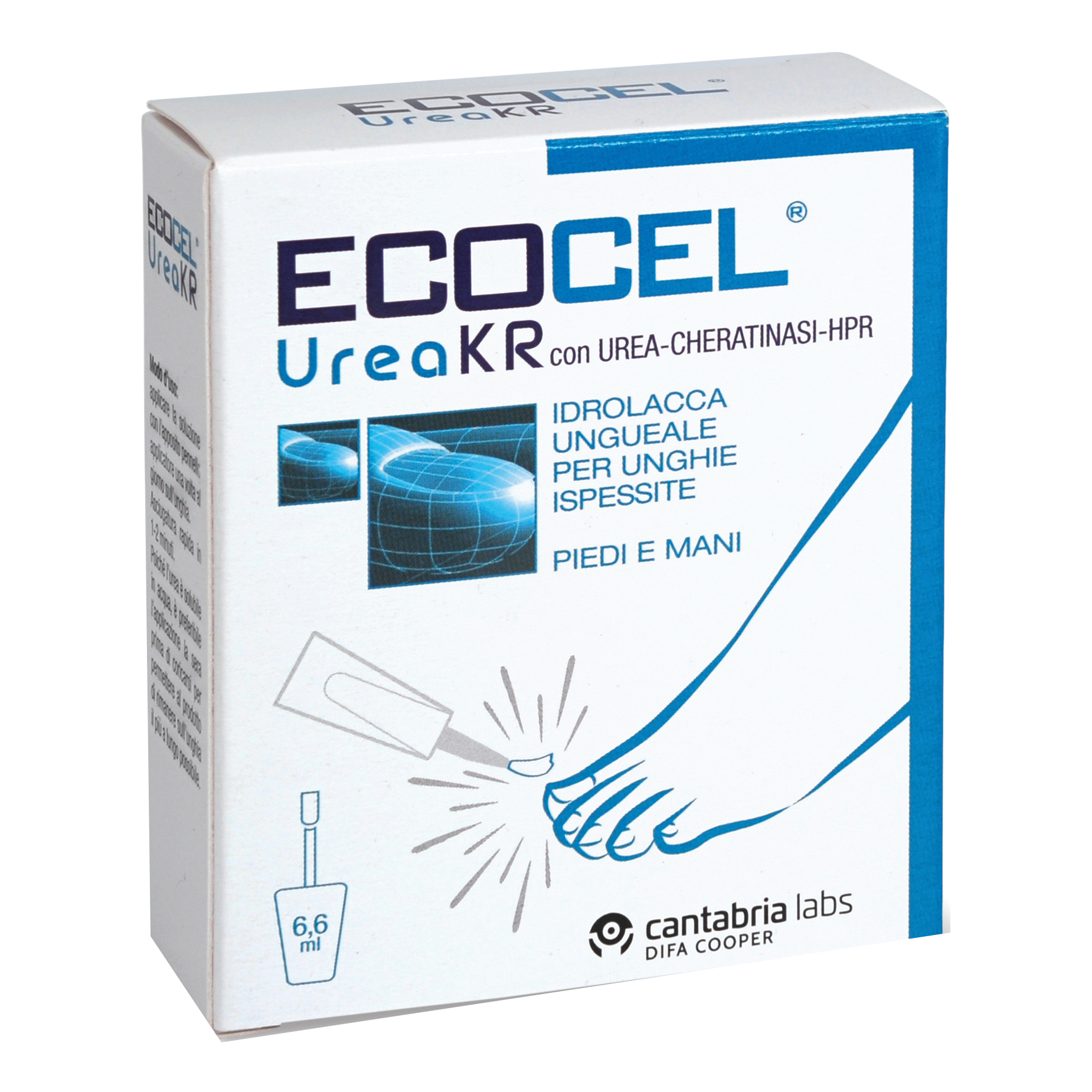Ecocel Urea Kr Idrolacca Ungueale Per Unghie Ispessite 6,6 ml