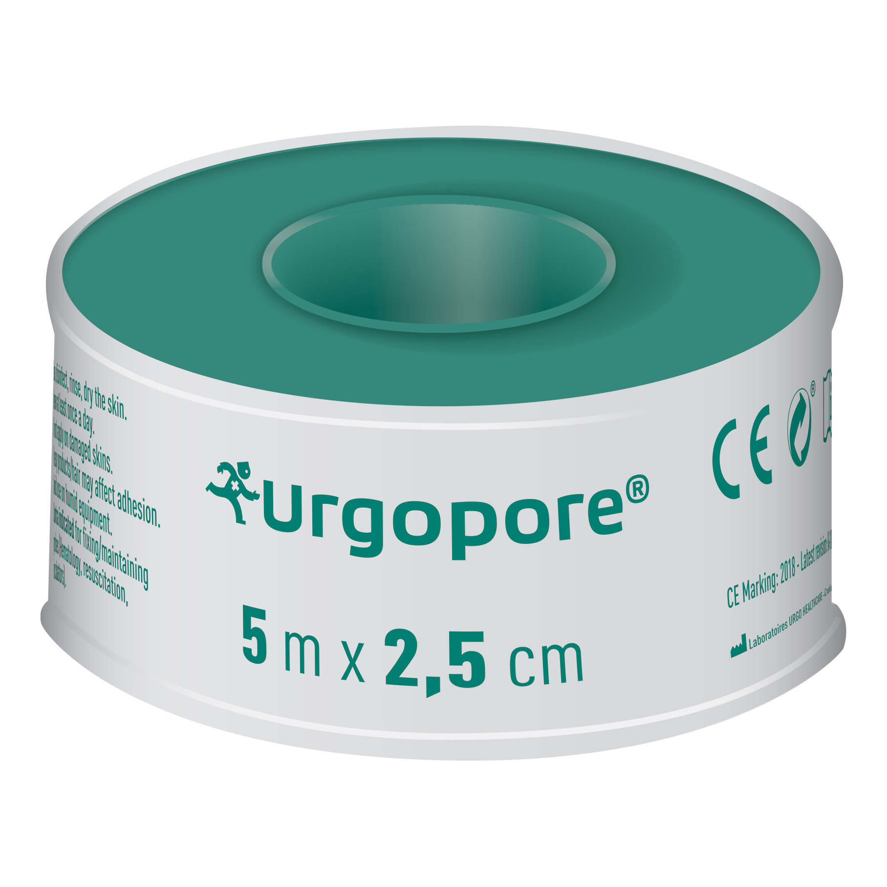 Cerotto in rocchetto urgo urgopore 5 m x 2,5 cm