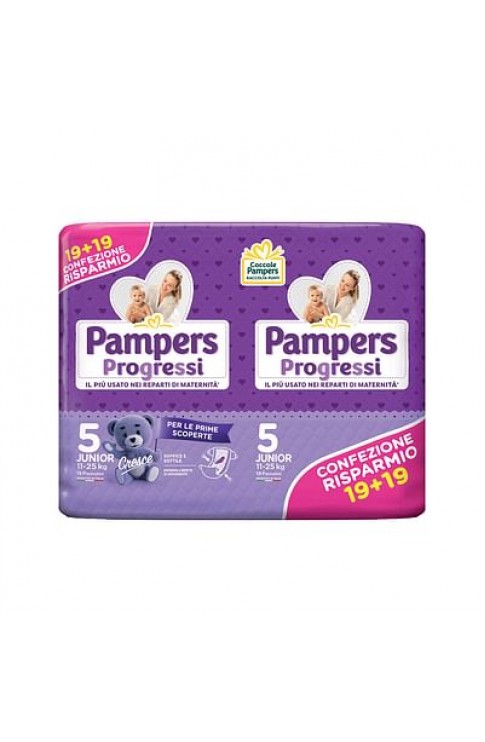 Pampers progressi larg 38 pezzi 0245