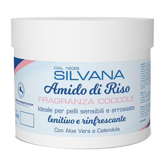 Silvana amido di riso coccole con aloe vera e calendula