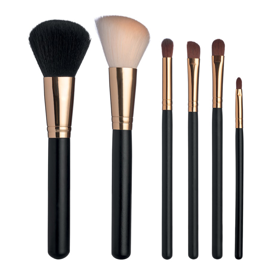 Trouss 13 set completo di 6 pennelli per viso e occhi + cofanetto porta pennelli