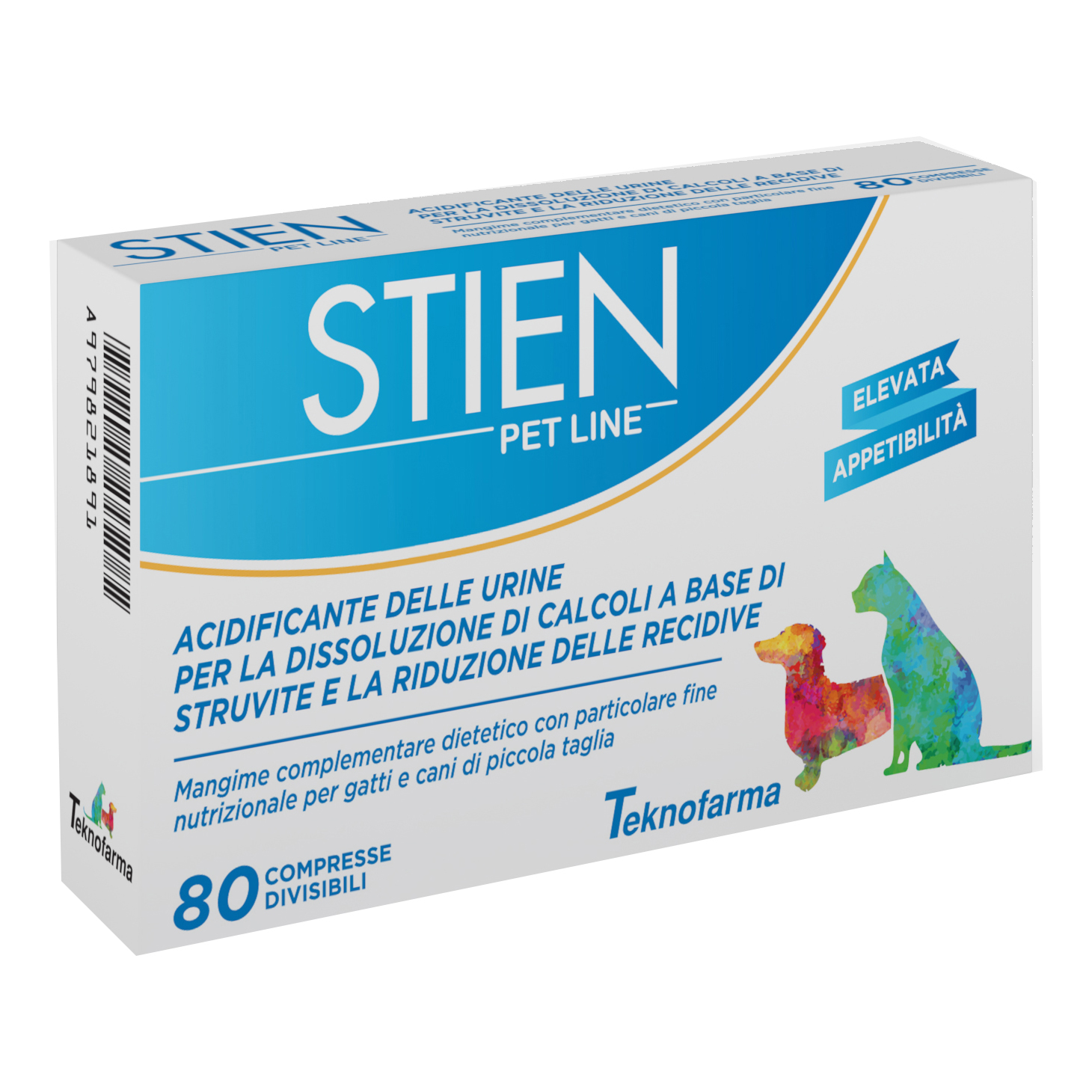 Stien Pet Line 80 Compresse Gatti Cani Piccola Taglia