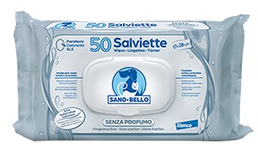 Sanoebello Salviette Detergenti Senza Profumo 50 Pezzi