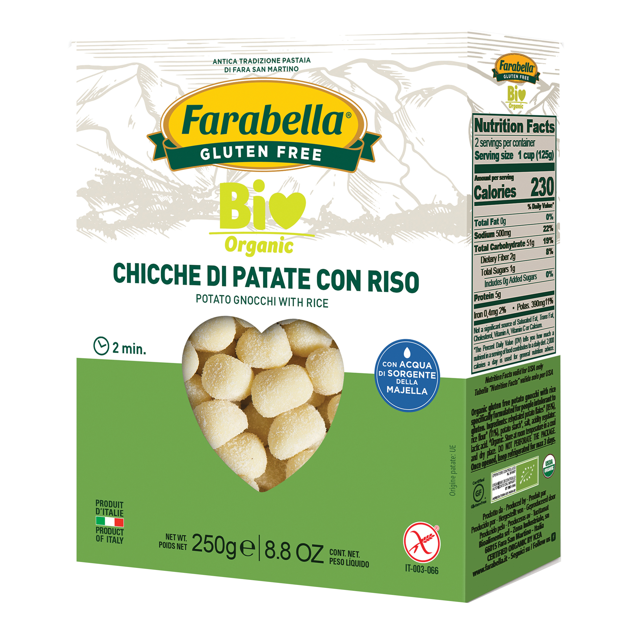 Farabella bio chicche di patate 250 g