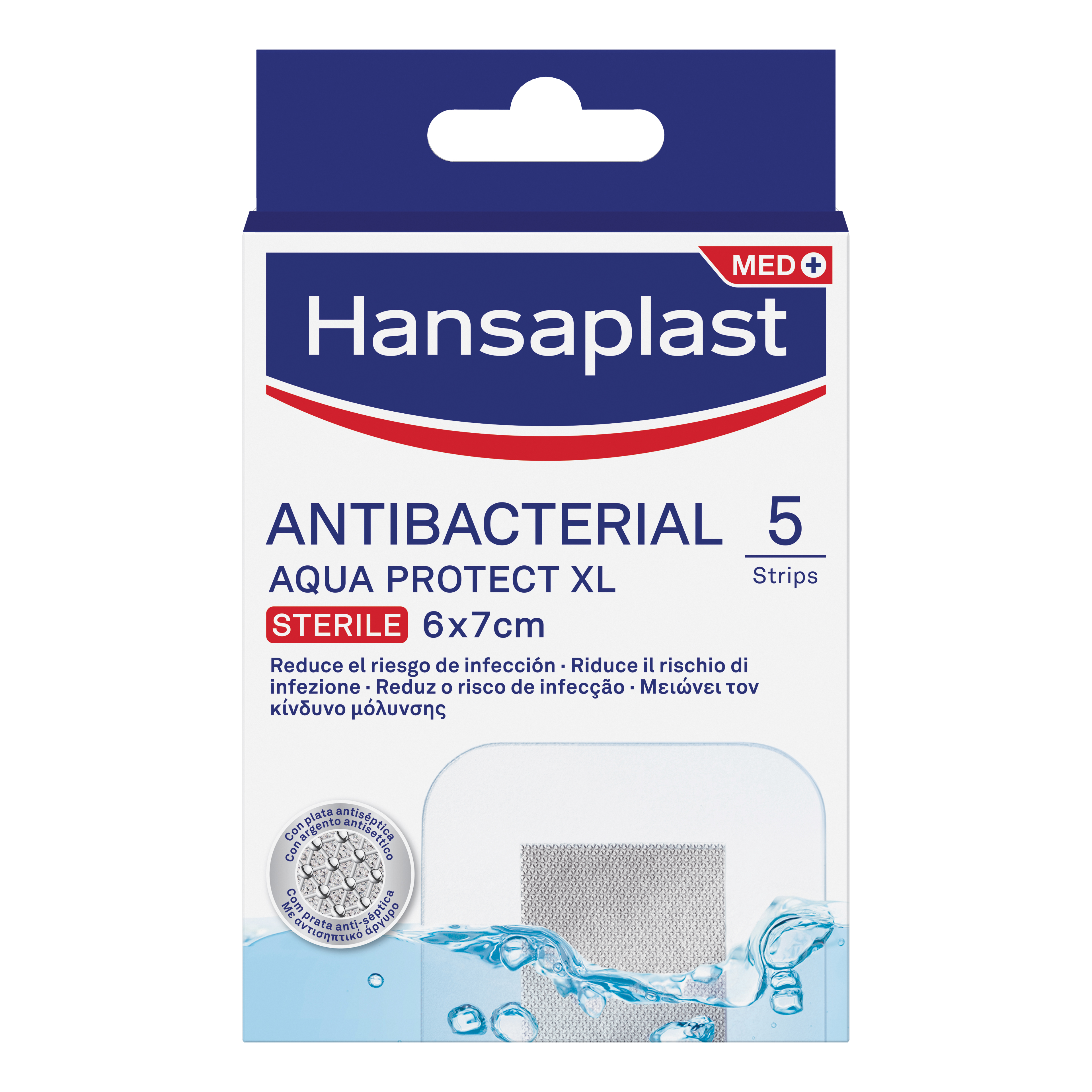 Hansaplast Acqua Protect Cerotto Antibatterico XL 5 Pezzi