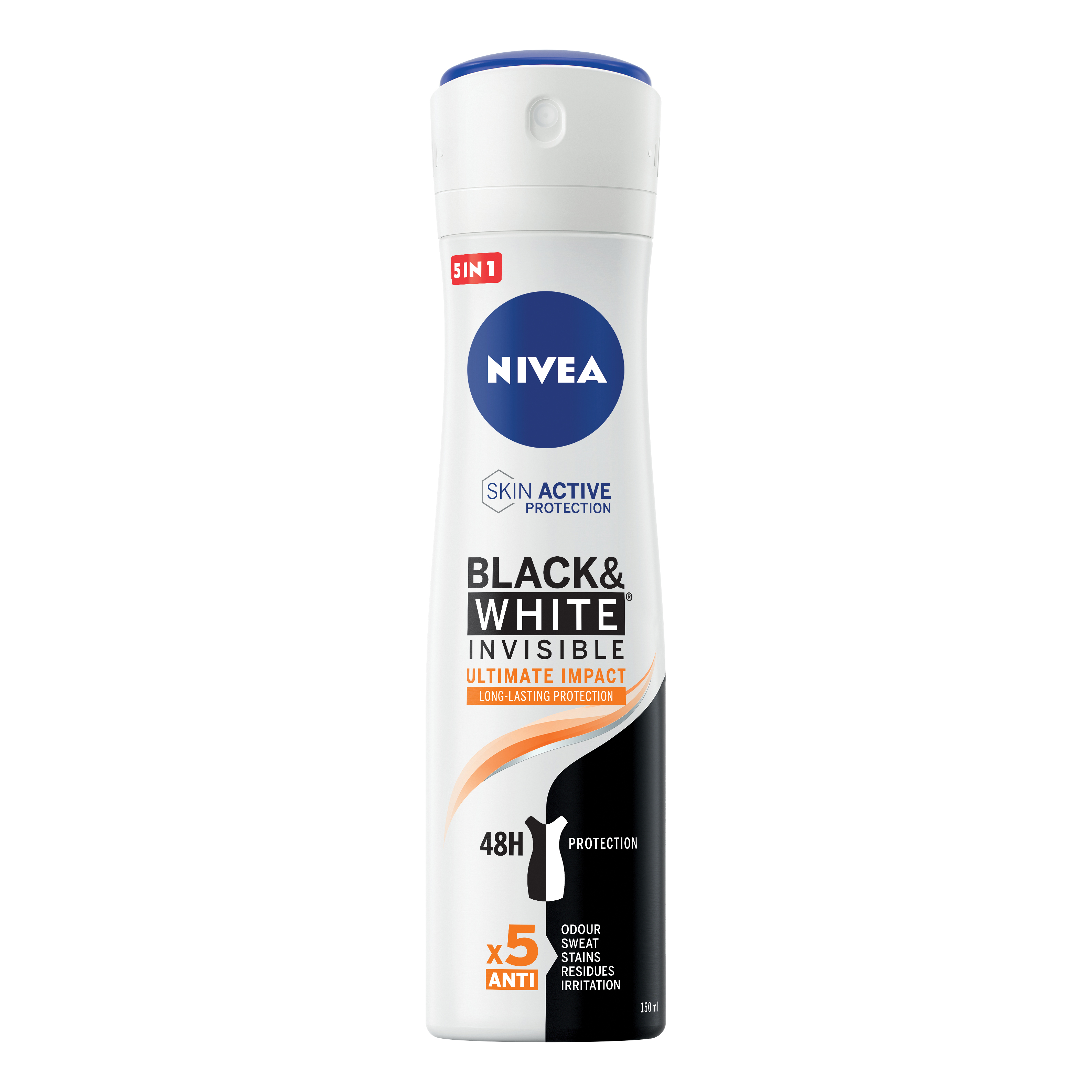 NIVEA - Men Black &amp; White Invisible - Deodorante anti-traspirante Spray 125 ml
