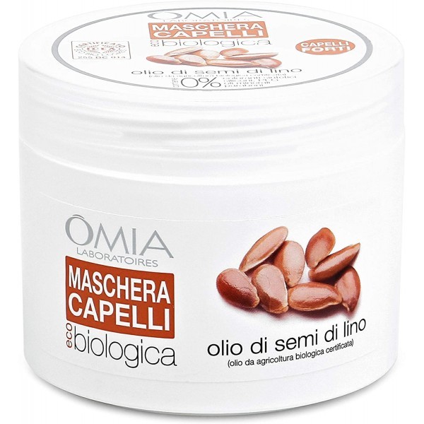 Omia ecobio maschera capelli semi di lino 250 ml