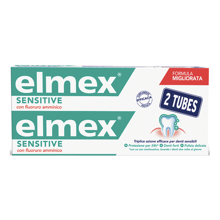 Elmex Sensitive Dentifricio Bitubo 2 x 75 ml
