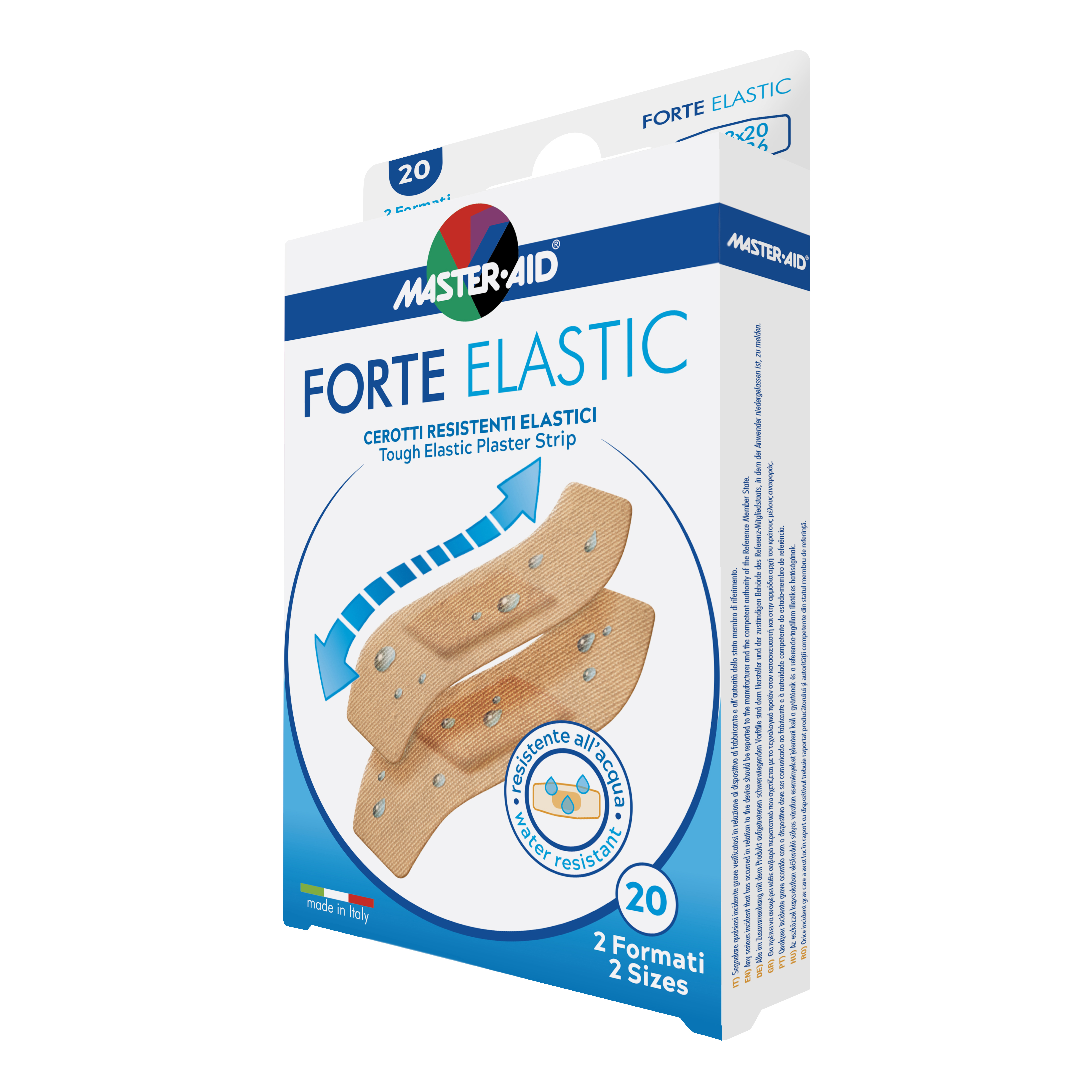 Cerotto master-aid elastic 20 pezzi 2 formati