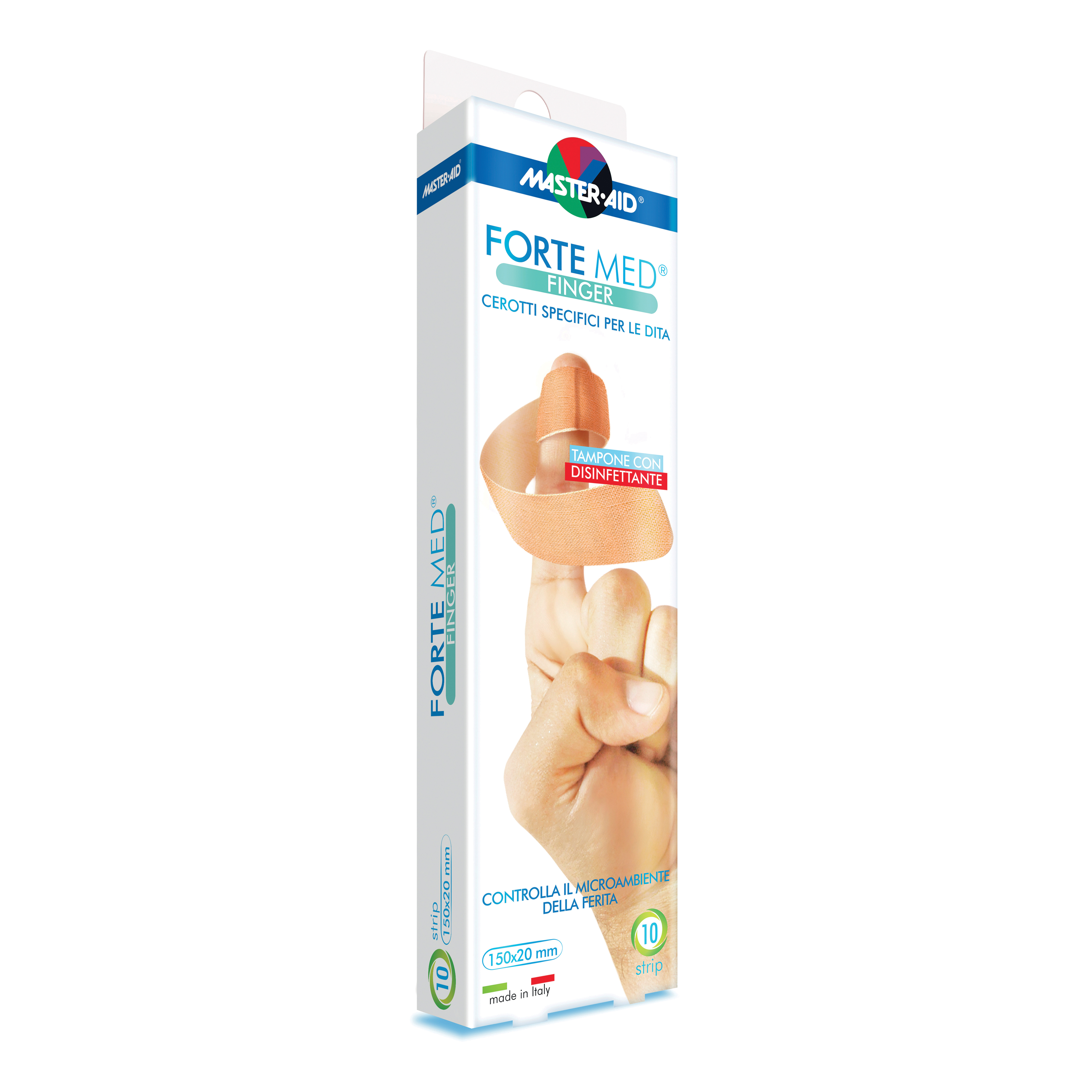 Cerotto master aid elatic finger 10 pezzi