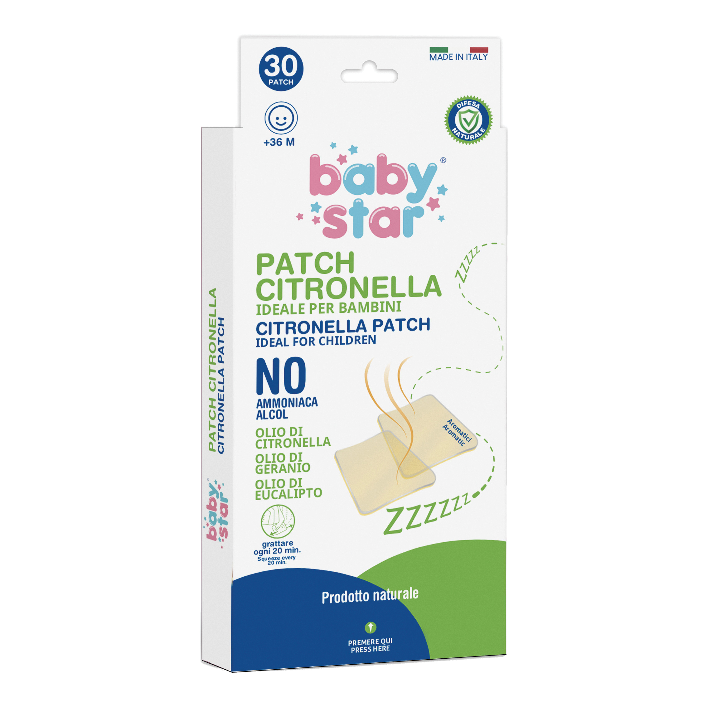 Babystar nat patch citronella