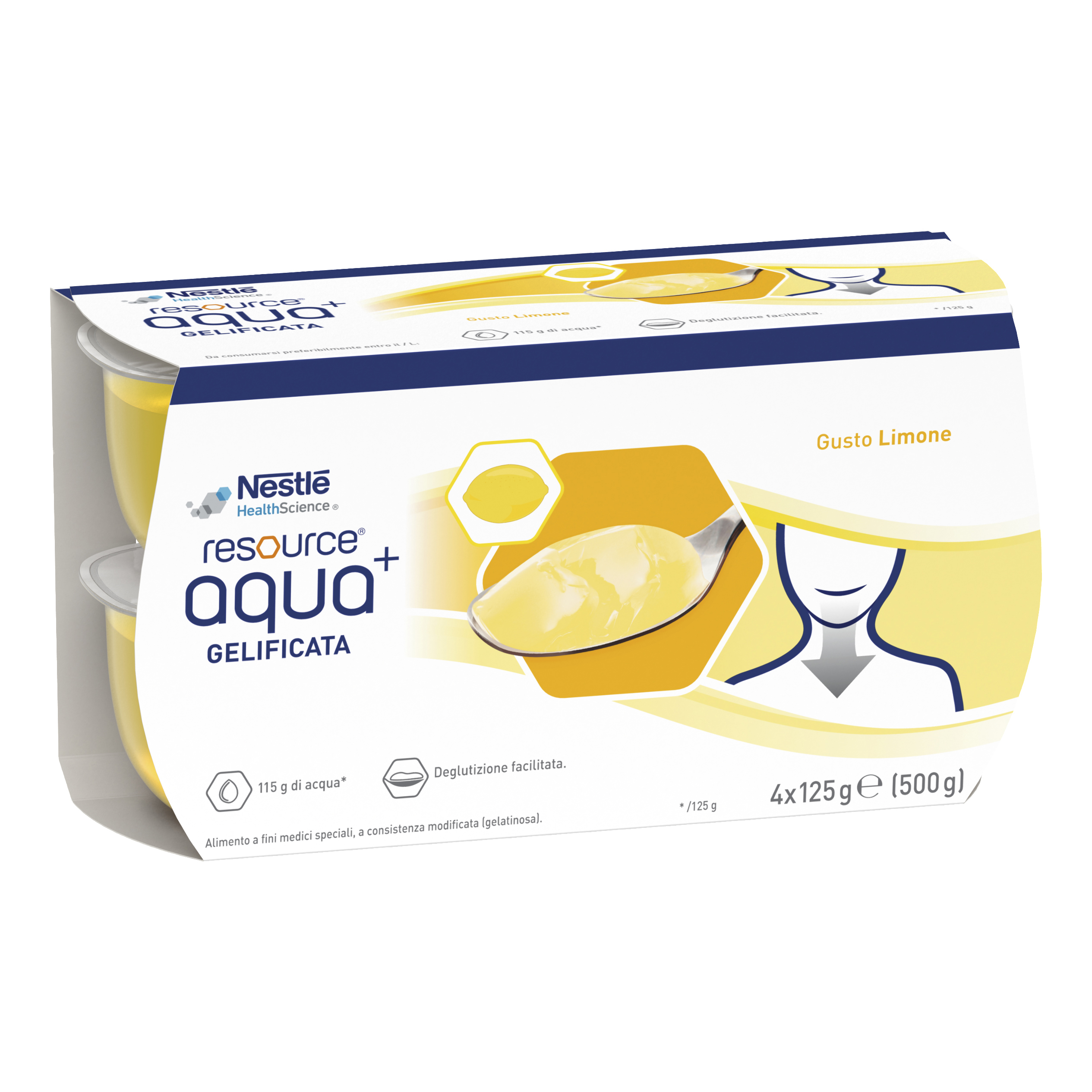 Resource Aqua+ Limone 4x125 g