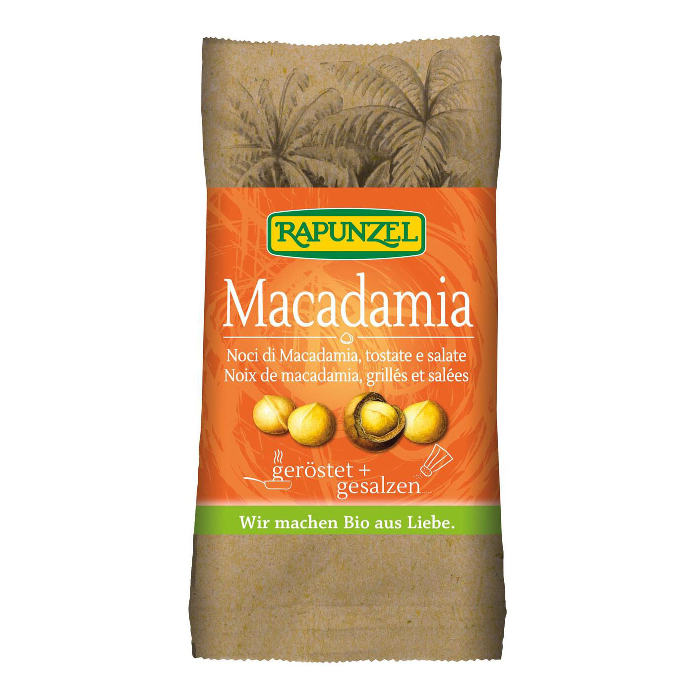 Rapunzel noci di macadamia tostate e salate 50 g