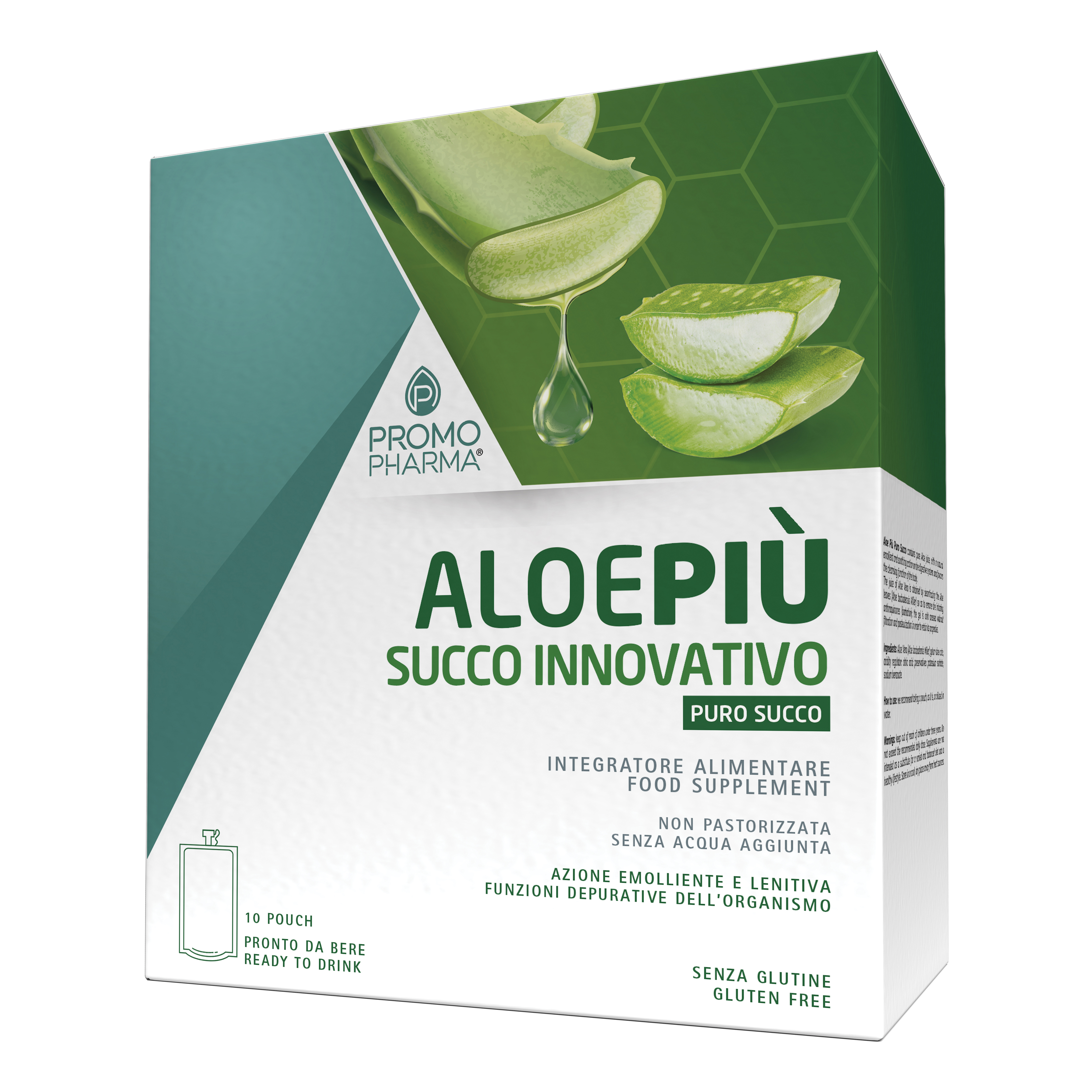 Aloe vera fresh juice succo puro 10 stick