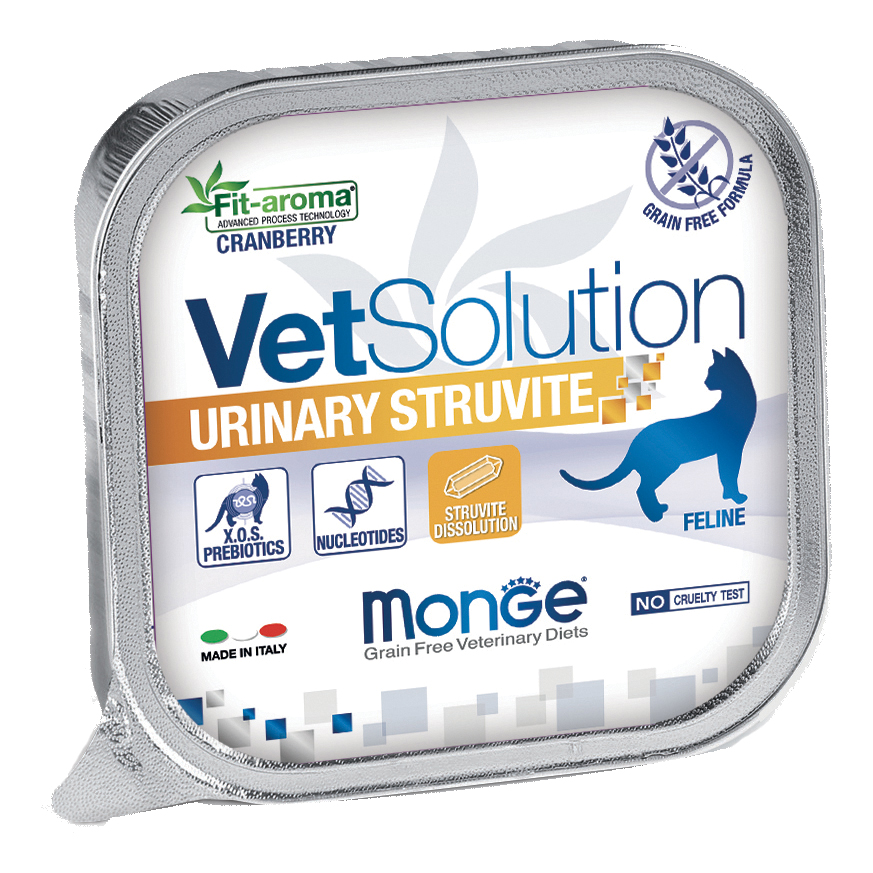 Monge Gatto Vet Solution Urinary Struvite Vaschetta 100 Gr