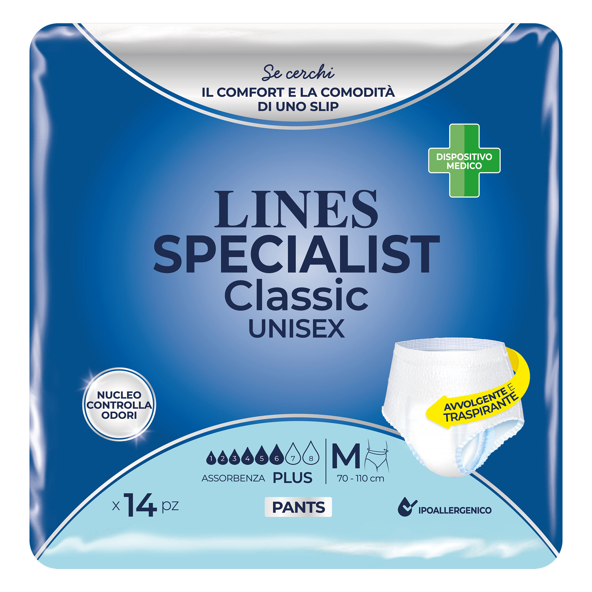 Lines specialist classic pants plus m 14 pezzi