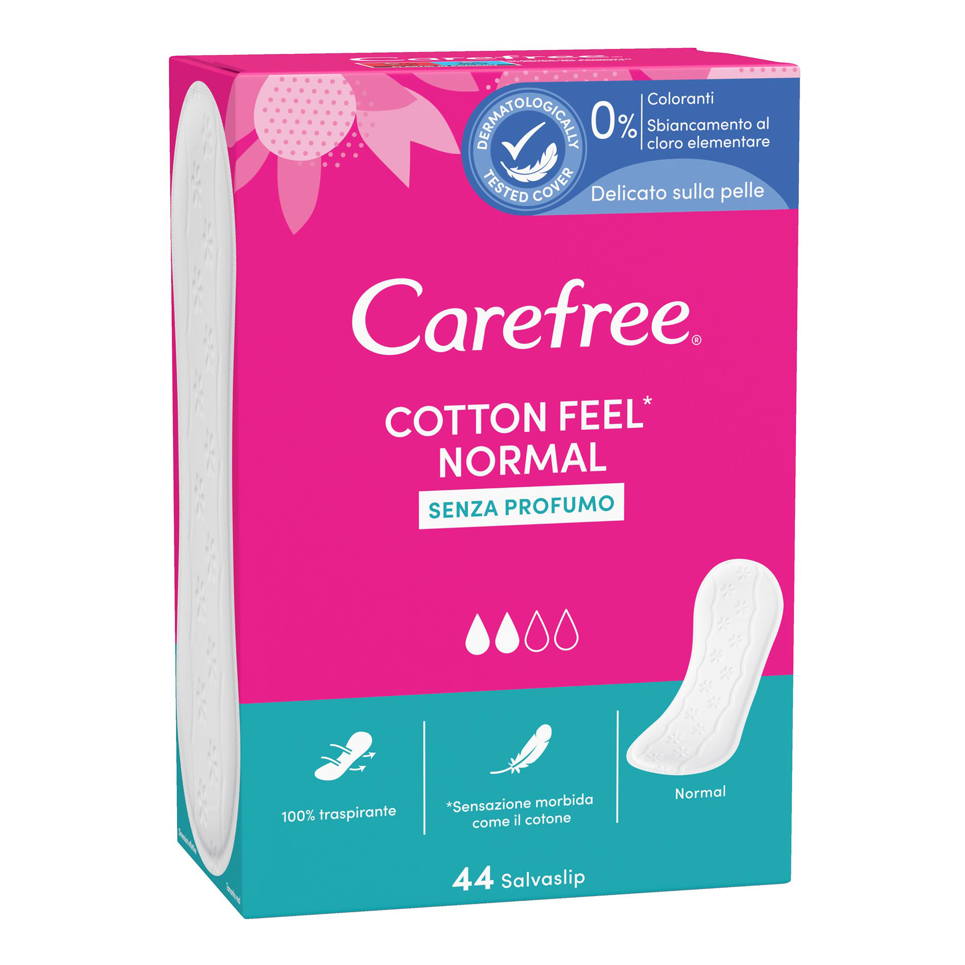 Carefree cotton salvaslip 44 pezzi