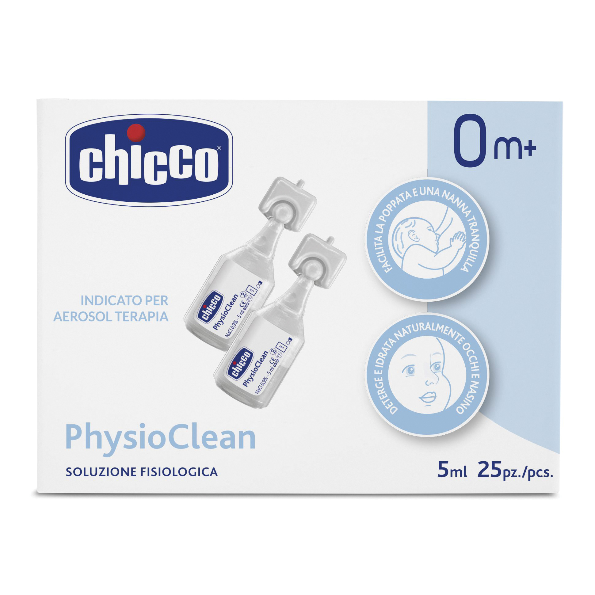 Chicco soluzione physioclean 5 ml 25 pezzi