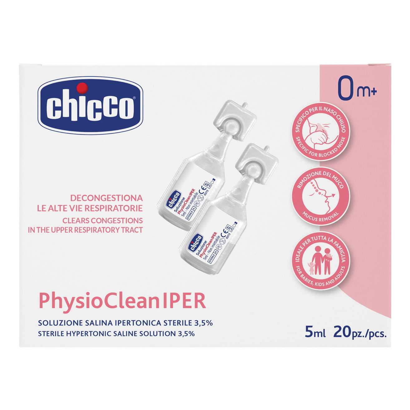 Chicco soluzione hypertonic 5 ml 20 pezzi