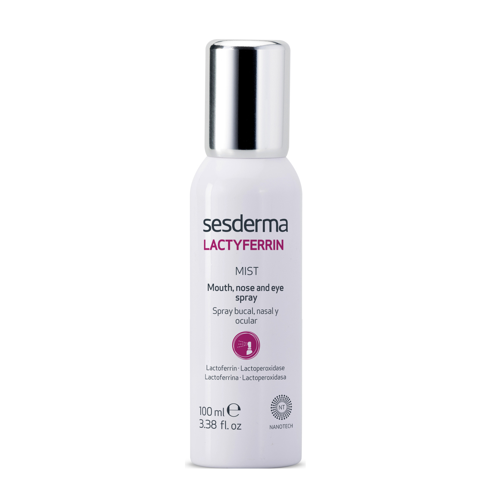 Lactyferrin mist spray bocca naso occhi 100 ml