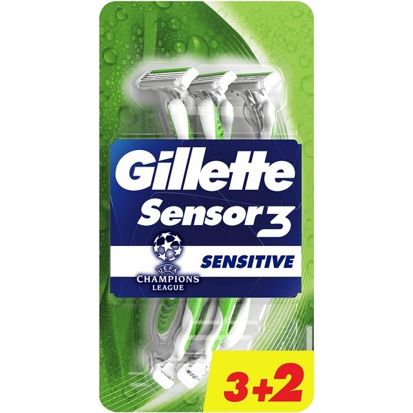 Gillette sensor3 usa&amp;getta sen 3 pezzi + 2