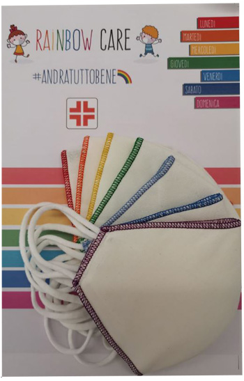 Mascherina Rainbow Care 7pezzi