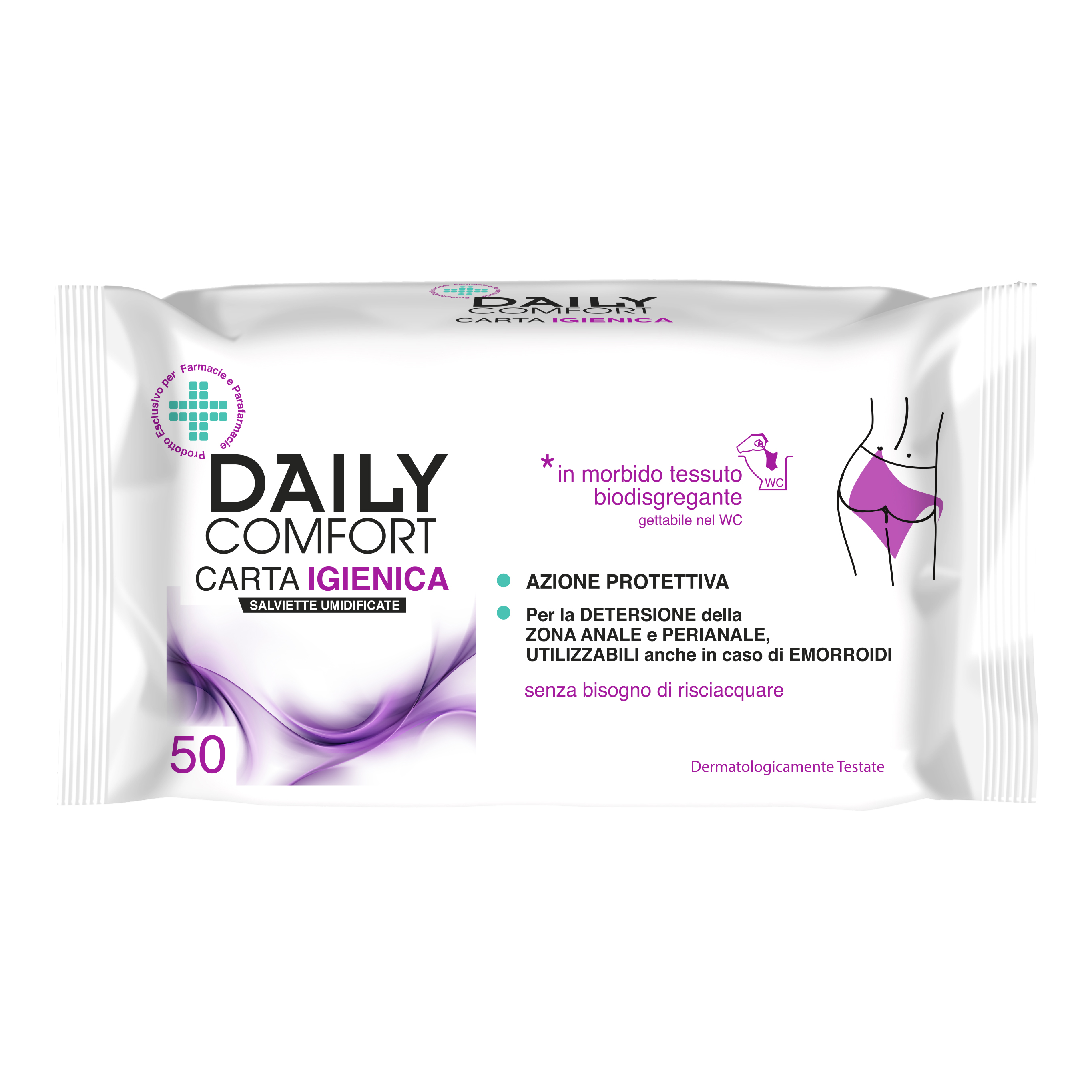 Daily comfort carta igienica 50 pezzi