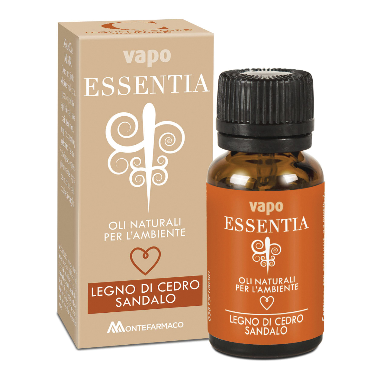 Vapo essentia legno di cedro sandalo olio essenziale 10 ml